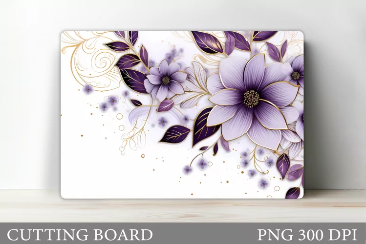 Flowers Cutting Board Design. Flowers Kitchen Cutting Board
