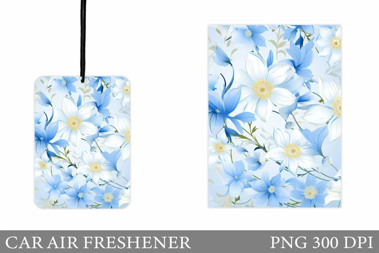 Floral Car Air Freshener. Flowers Car Air Freshener Design