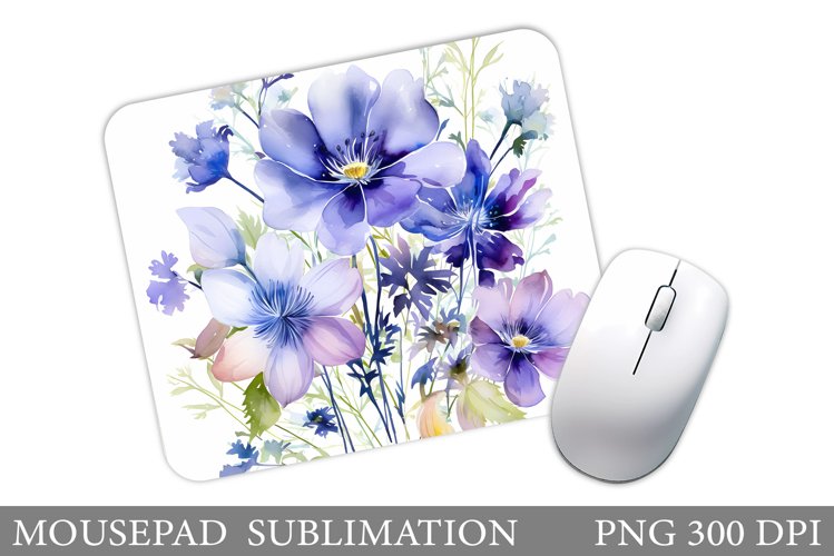 Flowers Mouse Pad Sublimation. Summer Mouse Pad Design