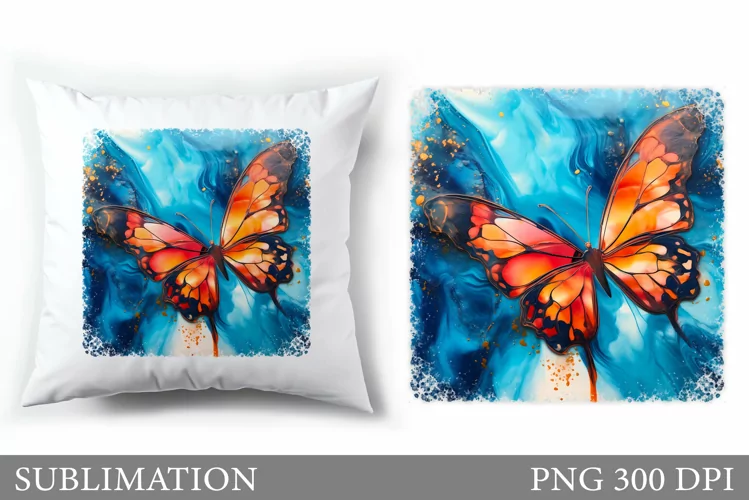 Butterfly Sublimation. Butterfly Pillow Design