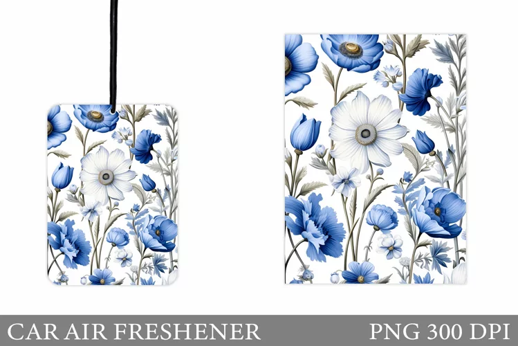 Floral Car Air Freshener. Flowers Car Air Freshener Design