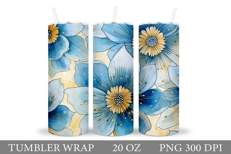 Flowers Tumbler Design. Flowers Tumbler Sublimation