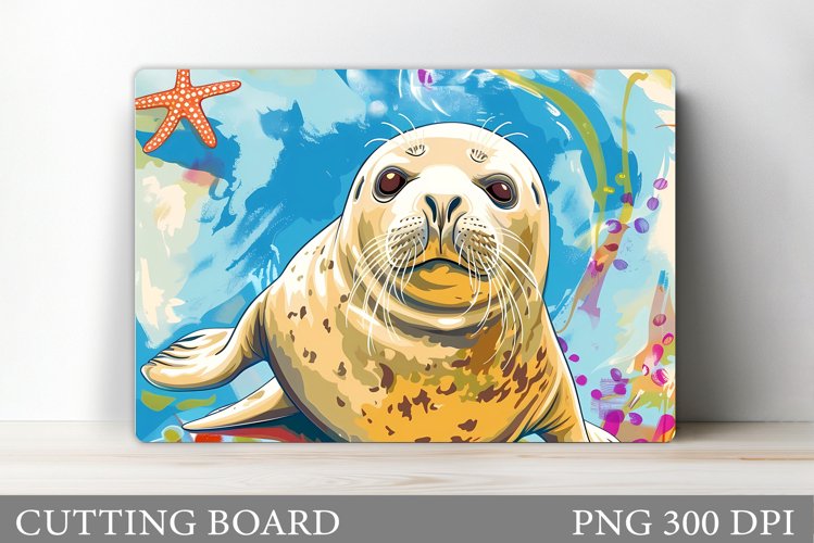 Seal Kitchen Cutting Board. Seal Cutting Board Sublimation example image 1
