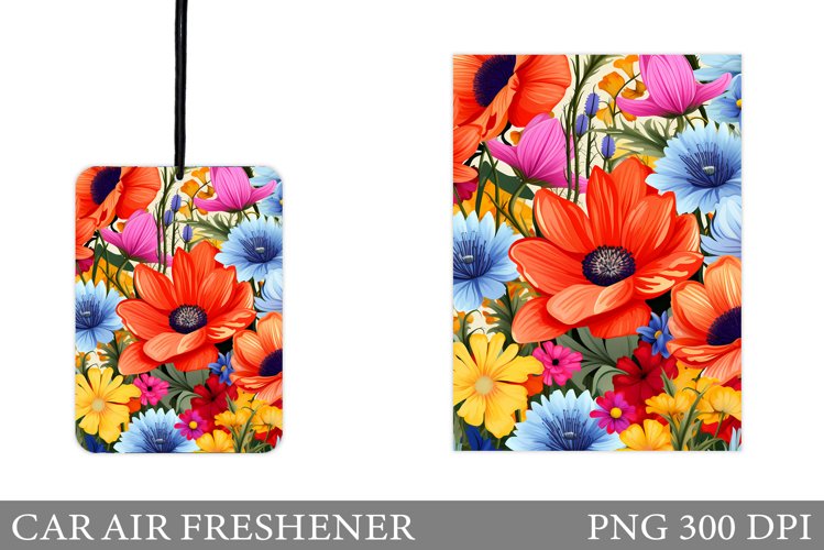Flowers Car Air Freshener. Floral Car Air Freshener Design