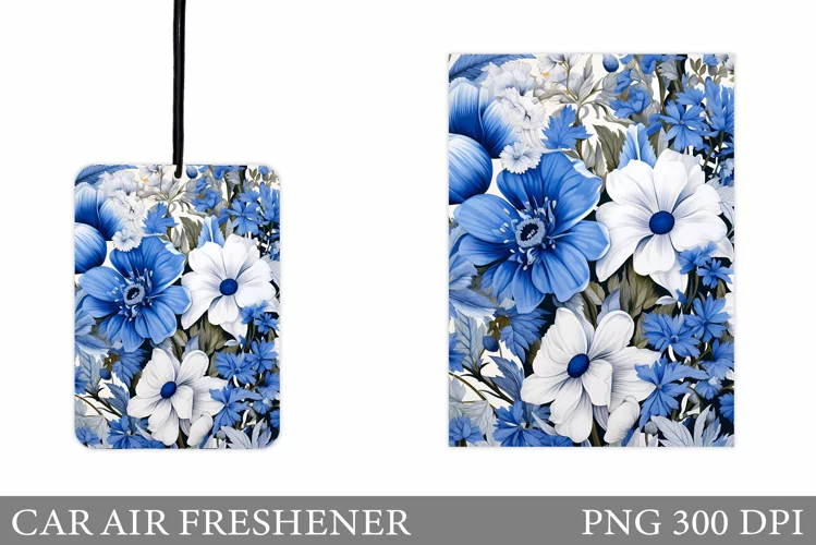Floral Car Air Freshener. Flowers Car Air Freshener Design