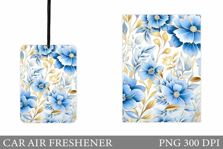Flowers Car Air Freshener. Car Air Freshener Sublimation