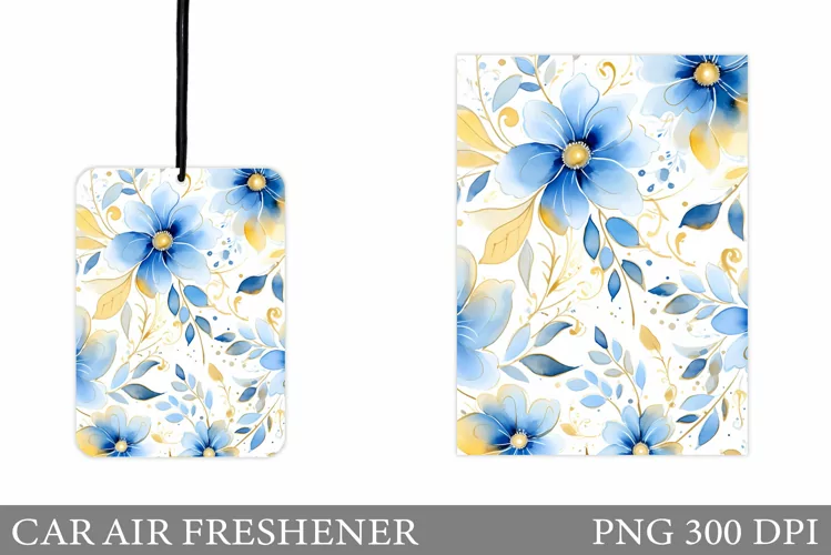 Floral Car Air Freshener. Flowers Car Air Freshener Design