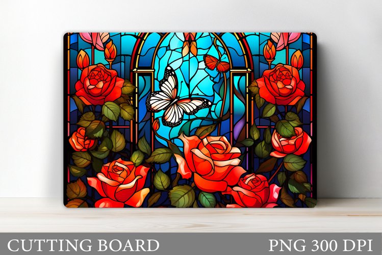 Butterfly Cutting Board. Roses Kitchen Cutting Board Design example image 1