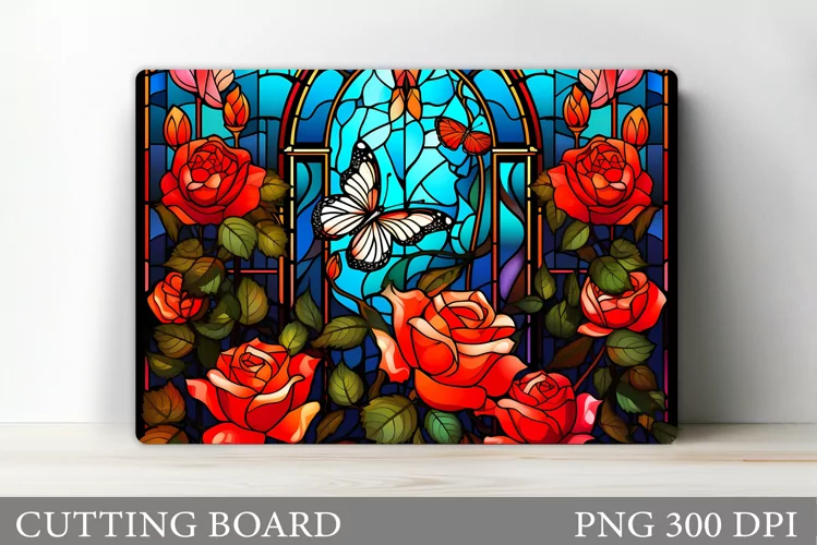 Butterfly Cutting Board. Roses Kitchen Cutting Board Design