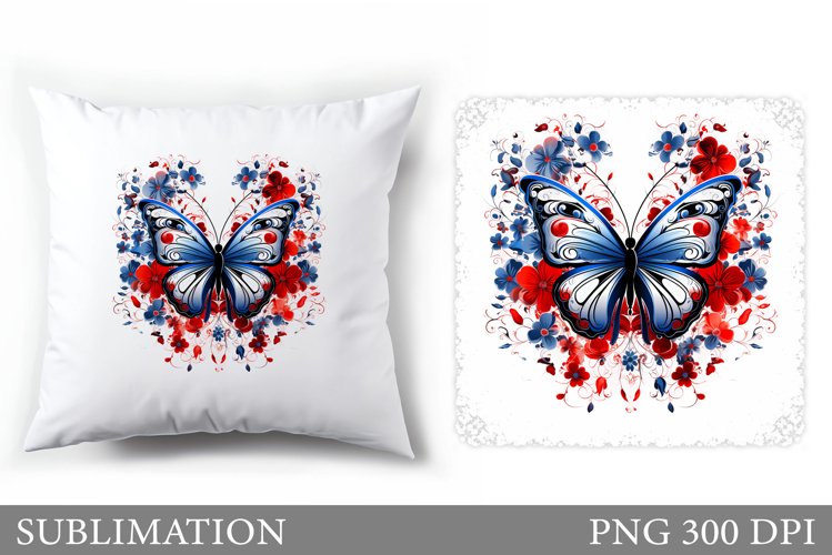 Butterfly Pillow Sublimation. Bitterfly Sublimation