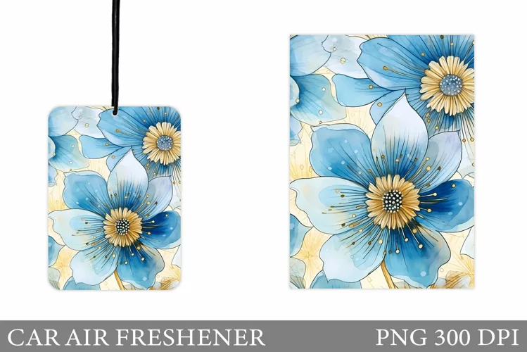 Flowers Car Air Freshener. Summer Car Air Freshener Design