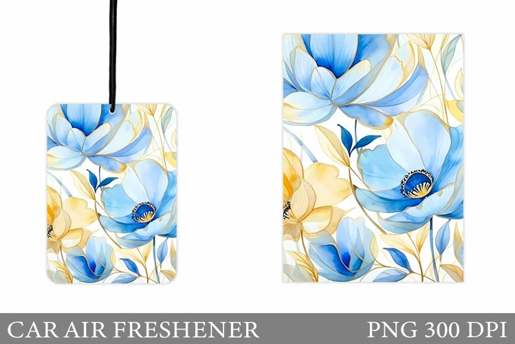 Flowers Car Air Freshener. Floral Car Air Freshener Design