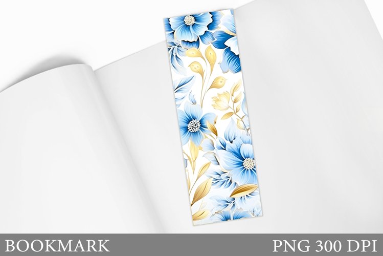 Floral Bookmark Design. Flowers Bookmark Sublimation