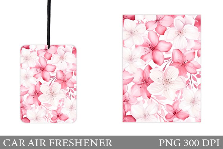 Flowers Car Air Freshener. Car Air Freshener Sublimation