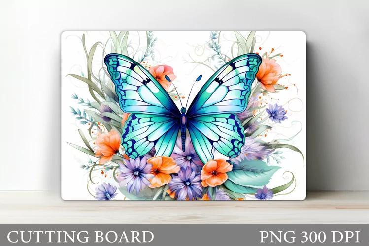 Butterfly Cutting Board Design. Summer Kitchen Cutting Board