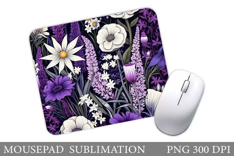 Flowers Mouse Pad Sublimation. Flowers Mouse Pad Design