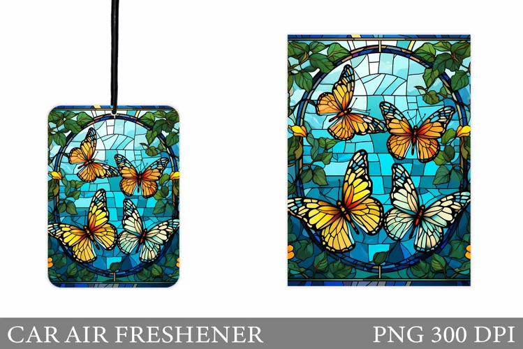 Butterfly Car Air Freshener. Flowers Car Air Freshener