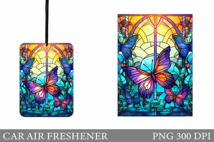 Butterfly Car Air Freshener. Car Air Freshener Sublimation