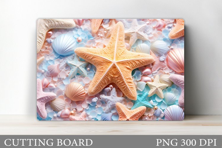 Sea Cutting Board. Starfish Cutting Board Sublimation