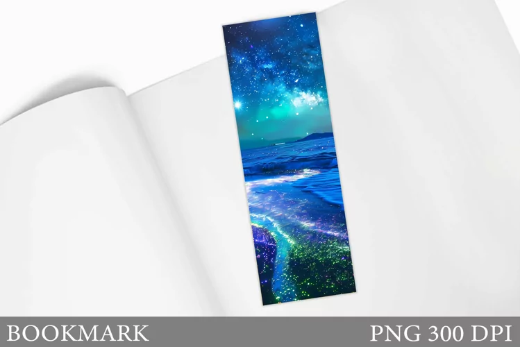 Sea Bookmark Design. Sea Bookmark Sublimation