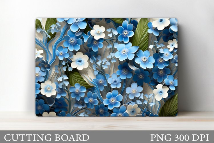 Flowers Kitchen Cutting Board. Summer Cutting Board Design example image 1