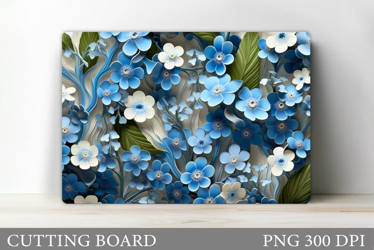 Flowers Kitchen Cutting Board. Summer Cutting Board Design