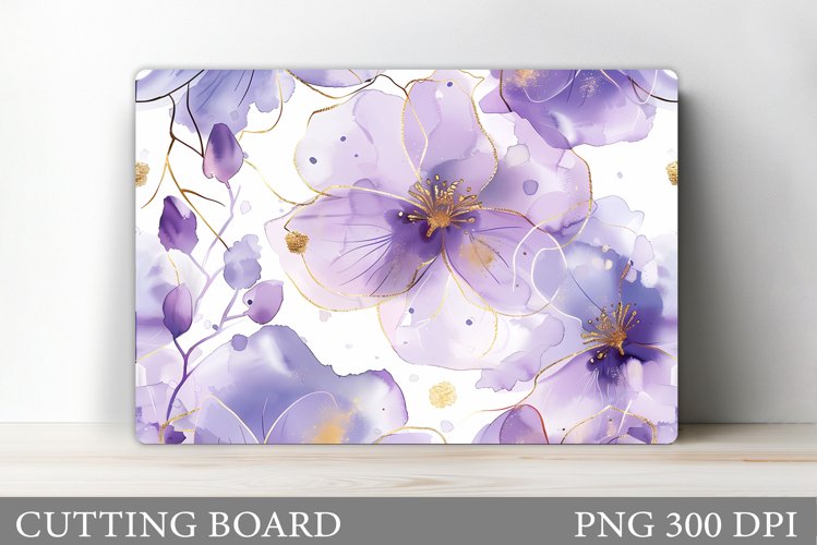 Flowers Cutting Board Design. Flowers Kitchen Cutting Board example image 1