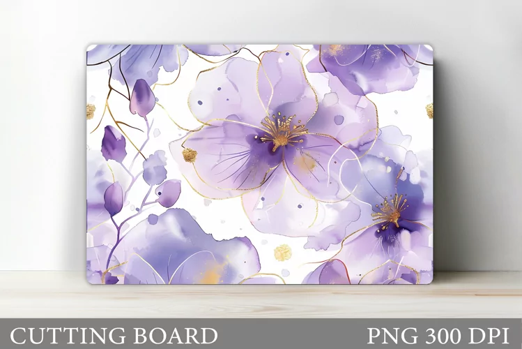 Flowers Cutting Board Design. Flowers Kitchen Cutting Board