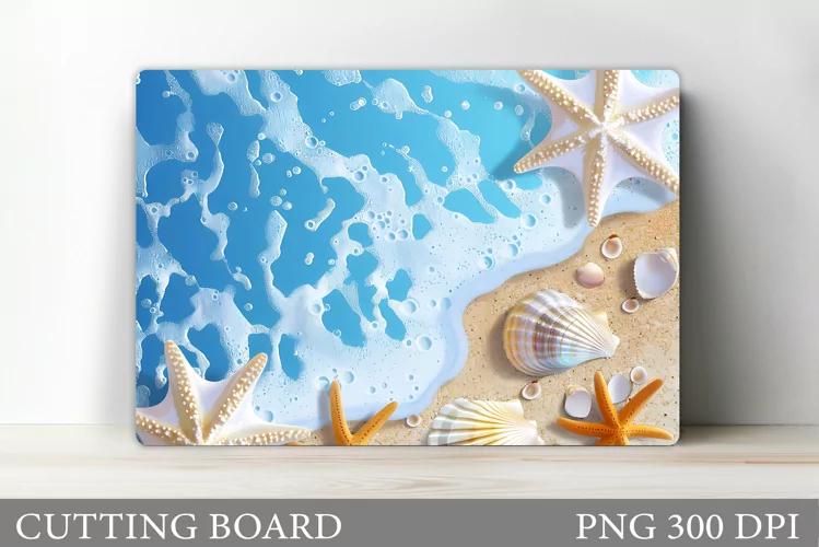 3D Sea Cutting Board. 3D Seashell Kitchen Cutting Board