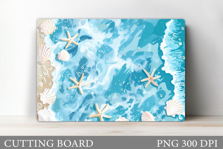 Sea Cutting Board. Starfish Cutting Board Sublimation