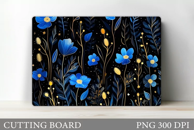 Wildflowers Cutting Board. Kitchen Cutting Board Design