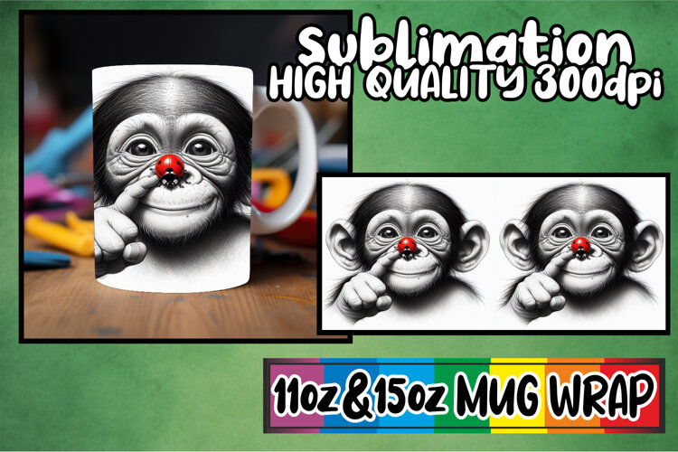 Timeless moments 11oz 15oz sublimation wrap, Cute Animals example image 1