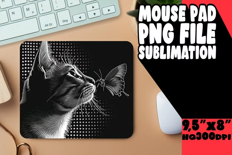 Delightful Kitty Sublimation Pad