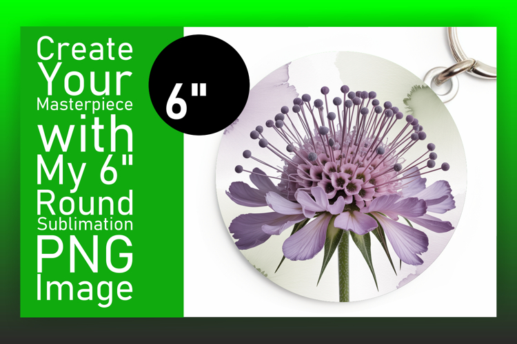 Cute Flamingo with Flowers Round Design PNG