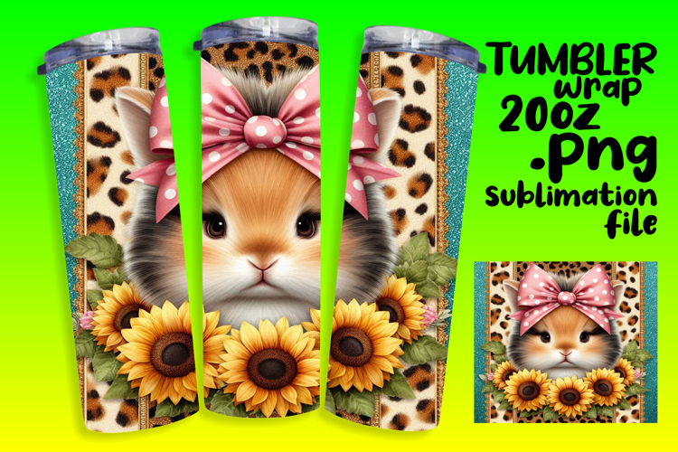 VIBRANT 20oz Tumbler Artwork , Cute Animals