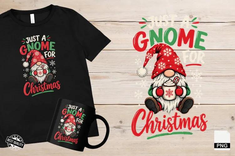 Cute Christmas Gnomes PNG