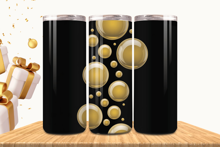 Festive Happy New Year Tumbler Wrap 2026: 20oz Skinny Tumble