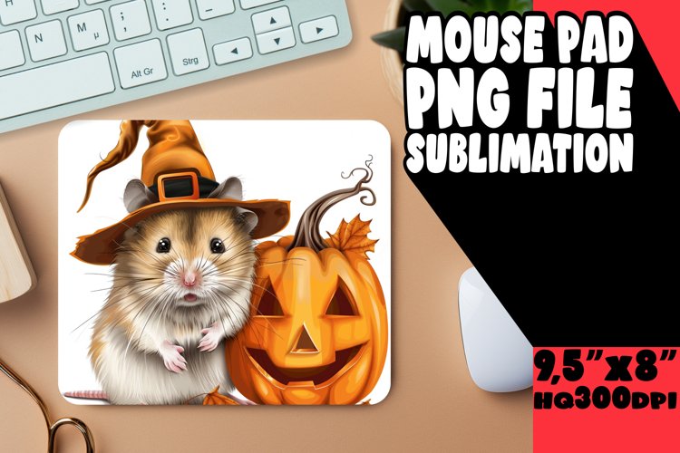 Pumpkin Animal Mouse Pad PNG example image 1