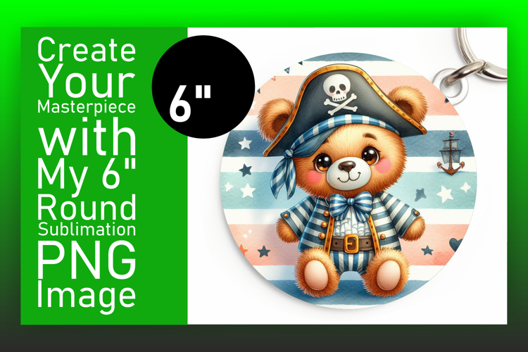 Dynamic Keychain Circle PNG Artwork , Teddy Bear