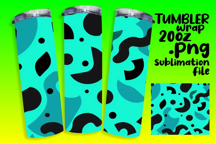 Abstract Neon Whirlwind Tumblers 20oz