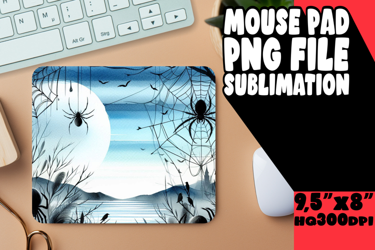 ENCHANTED MOUSE PAD SUBLIMATION STYLE, Halloween