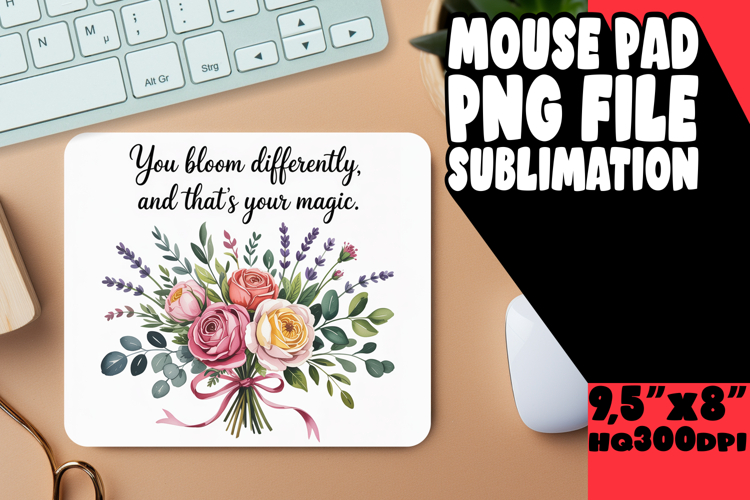 Playful Desk Pad Design Sublimation, Girl Quote