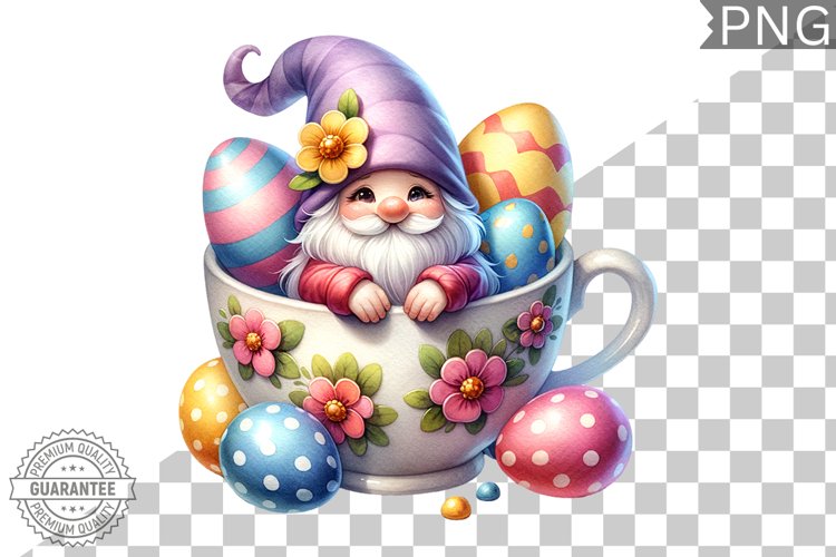 Easter Gnome Sublimation - Clipart PNG Design