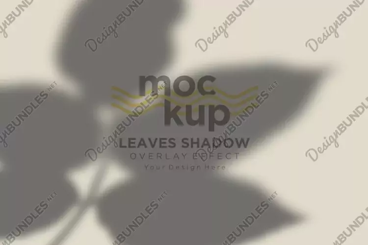 Leaves Shadow Overlay Effect Mockup