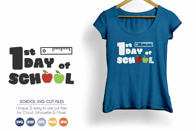 1st Day of School SVG Cut Files - Back to School