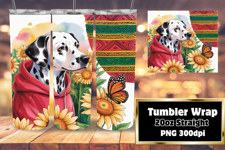 LUSH 20oz Sublimation Design , Cute Dog