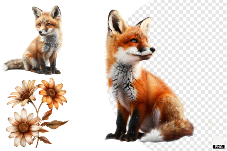 Autumn Fox Clipart