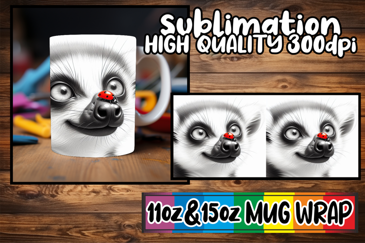 Blissful heart 11oz 15oz sublimation wrap, Cute Animals
