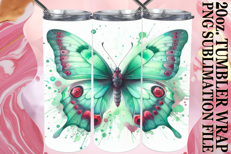 SWEET REFLECTIONS 20oz TUMBLER WRAP, Butterfly