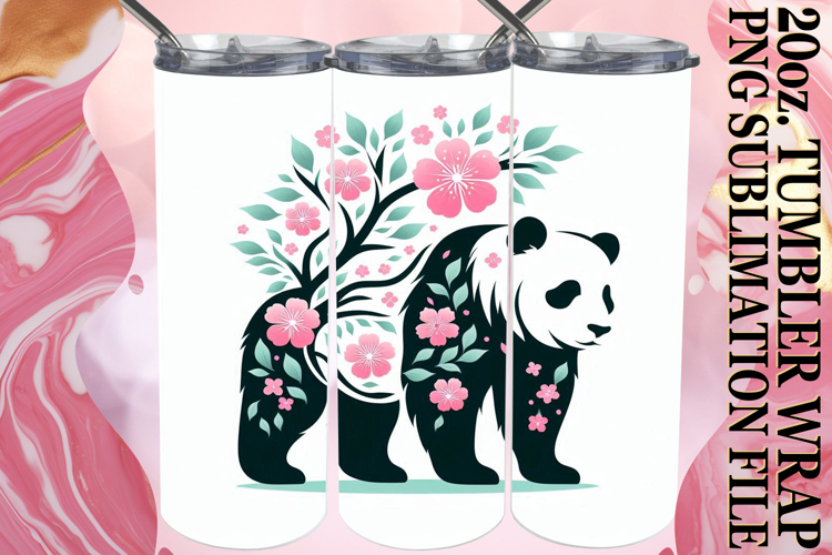 Radiant Thoughts 20oz tumbler wrap, Flower Animals